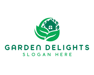 Gardening Leaf Landscaping logo design