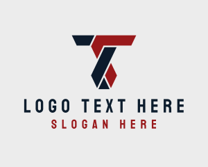 Modern Construction Letter T logo