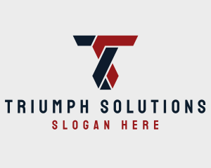 Modern Construction Letter T logo design