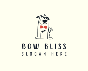 Nerdy Dog Puppy logo design