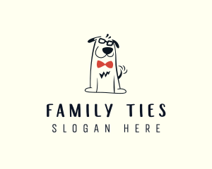 Nerdy Dog Puppy logo design