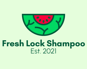 Fresh Watermelon Slice  logo design