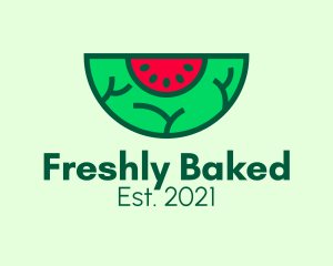 Fresh Watermelon Slice  logo design