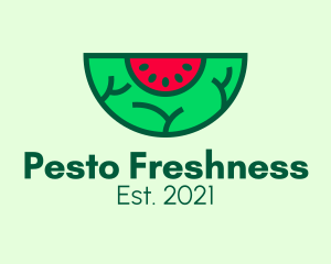 Fresh Watermelon Slice  logo design