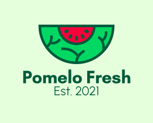 Fresh Watermelon Slice  logo design