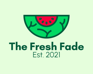 Fresh Watermelon Slice  logo design