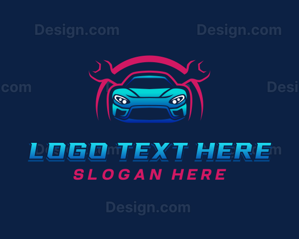 Sports Car Mechanic Logo