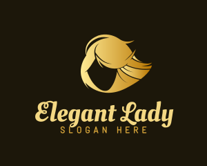 Elegant Feminine Haircut logo design