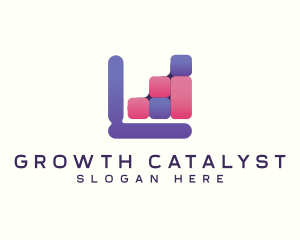 Bar Graph Business logo design