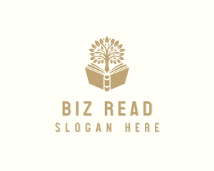 Book Tree Learning logo design