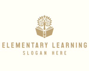 Book Tree Learning logo design