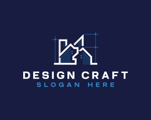 Architecture Blueprint Draftsman logo