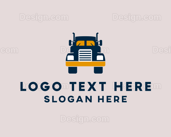 Logistics Delivery Truck Logo