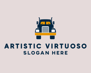 Logistics Delivery Truck logo design