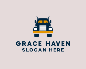 Logistics Delivery Truck logo design