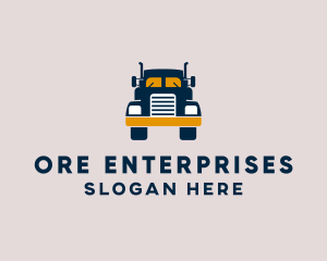 Logistics Delivery Truck logo design