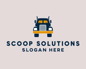 Logistics Delivery Truck logo design