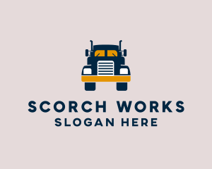 Logistics Delivery Truck logo design