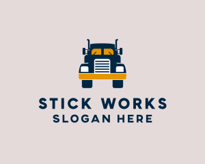 Logistics Delivery Truck logo design