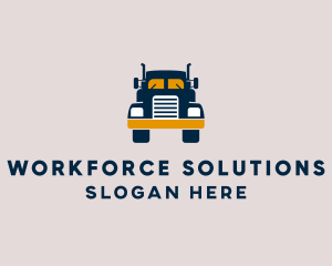 Logistics Delivery Truck logo design