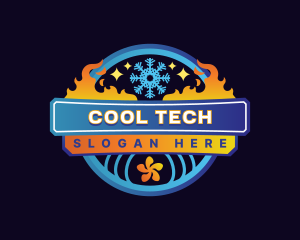 Fan Heating Cooling HVAC logo