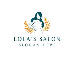 Lady Natural Hair Salon logo design