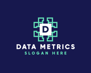 Data Technology Network logo design