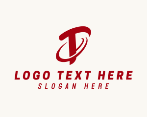 Shipping Freight Courier Letter T logo