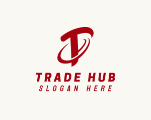 Shipping Freight Courier Letter T logo design