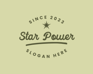 Star Script Apparel logo design