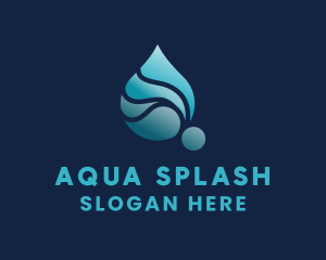 Aqua Water Liquid logo design