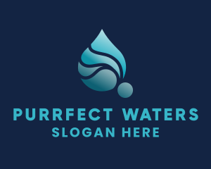 Aqua Water Liquid logo design