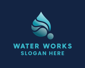 Aqua Water Liquid logo design