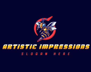 Stinger Insect Hornet  logo design