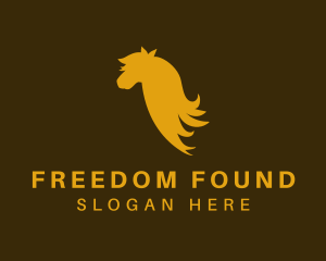 Golden Horse Stallion logo design