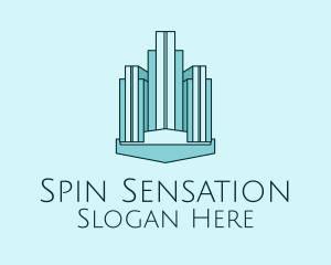 Blue Skyscraper Building  Logo