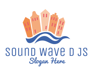 Beach Town Vacation logo design