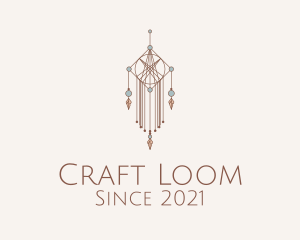 Bohemian Macrame Craft  logo design