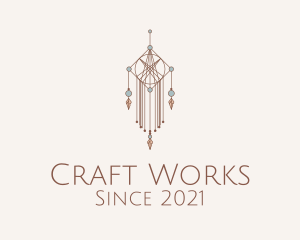 Bohemian Macrame Craft  logo design