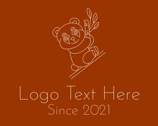 Panda Bear logo example 1
