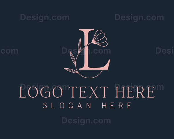 Boutique Floral Letter L Logo