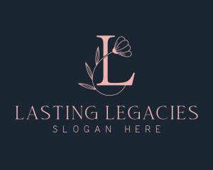 Boutique Floral Letter L logo design