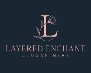 Boutique Floral Letter L logo design