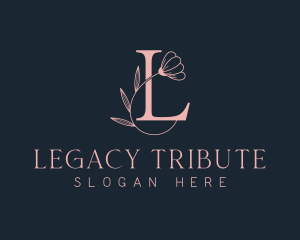 Boutique Floral Letter L logo design