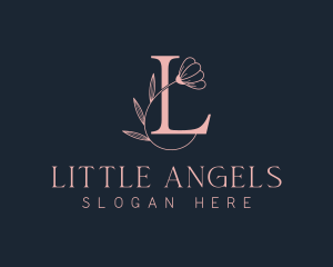 Boutique Floral Letter L logo design