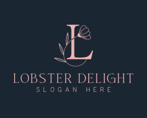 Boutique Floral Letter L logo design