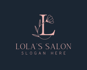 Boutique Floral Letter L logo design