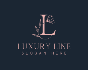 Boutique Floral Letter L logo design