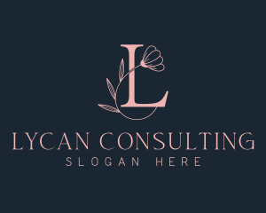 Boutique Floral Letter L logo design