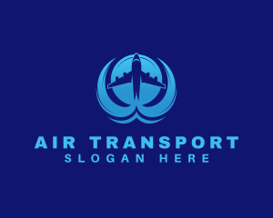 Travel Airplane Trip logo design